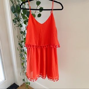 pom pom mini dress